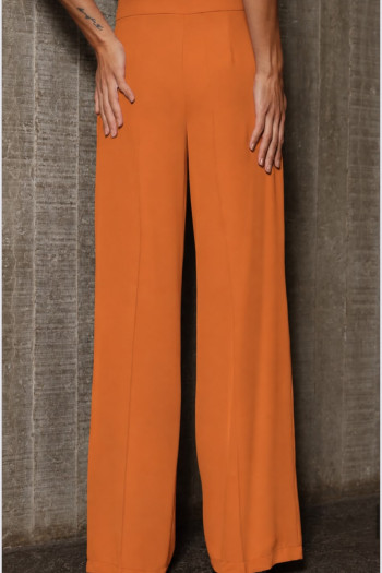 CONJUNTO ANELISE PANTALONA E BLUSA ALONGADA - TANGERINA