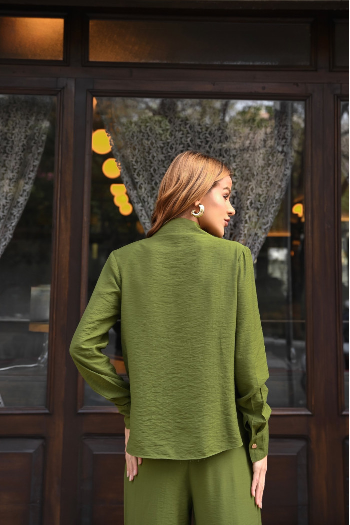 CONJUNTO LUANA ALFAIATARIA - VERDE OLIVA