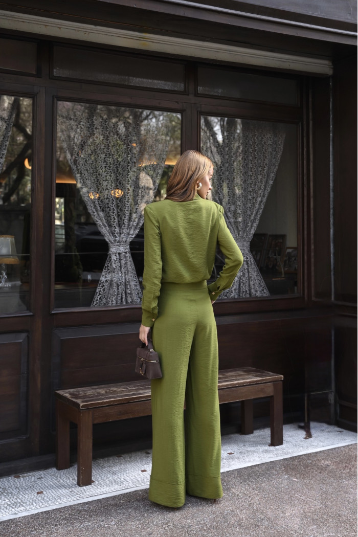 CONJUNTO LUANA ALFAIATARIA - VERDE OLIVA