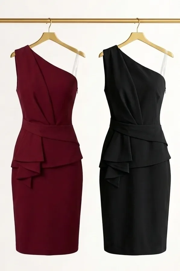 VESTIDO SARA MIDI ALFAIATARIA - VINHO