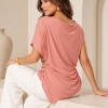 BLUSA ADELE JERSEY ASSIMÉTRICA - ROSÉ