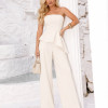 CONJUNTO LÚCIA PANTALONA E BLUSA T.Q.C PEPLUM ALFAIATARIA - OFF WHITE