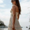 VESTIDO IRLANDA LONGO LISTRADO - AZUL