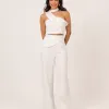 CONJUNTO RENALINE ALFAIATARIA PANTALONA E BLUSA CHOKER - OFF WHITE