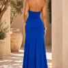 VESTIDO LONGO MARILIA JERSEY BUSTO ARGOLA - AZUL