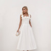VESTIDO JASMINE GODÊ FLOWERS ALFAIATARIA - OFF WHITE