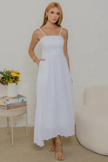 VESTIDO NATÁLIA LAISE COM PELERINE - OFF WHITE