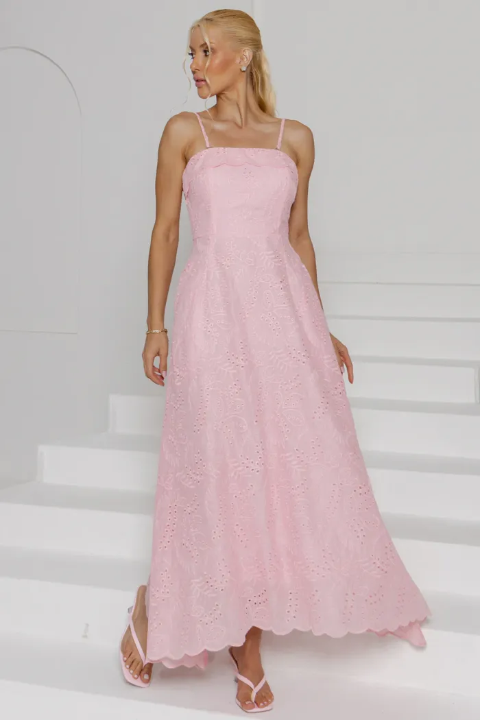 VESTIDO NATÁLIA LAISE COM PELERINE - ROSA
