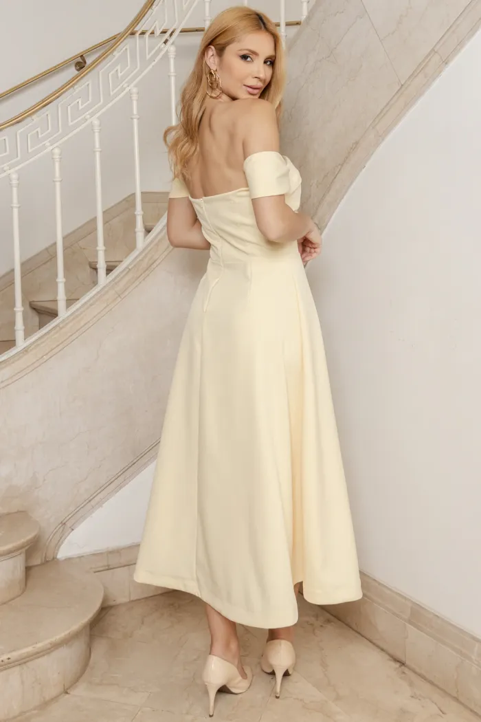 VESTIDO MIDI MORGANA - AMARELO