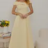 VESTIDO MIDI RODADO MIRIAM OMBRO A OMBRO - AMARELO
