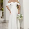 VESTIDO ANA MIDI OMBRO A OMBRO - OFF WHITE