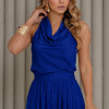 CONJUNTO ARÁBIA CALÇA ALADIM BLUSA CAVA AMERICANA - AZUL