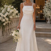 VESTIDO MARISOL LONGO DECOTE DEGAGÊ ALÇAS - OFF WHITE