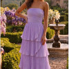 VESTIDO ESPANHA LONGO T.Q.C CAMADAS - LILÁS