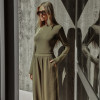 CONJUNTO ADELINE BLUSA E CALÇA MOLETINHO - MILITAR