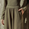 CONJUNTO ADELINE BLUSA E CALÇA MOLETINHO - MILITAR