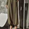 CONJUNTO ADELINE BLUSA E CALÇA MOLETINHO - MILITAR