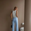 CALÇA WIDE LEG RAFA JEANS - LAVAGEM CLARA
