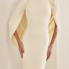 VESTIDO REBECA LONGO CAPA - CREME