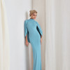VESTIDO REBECA LONGO CAPA - AZUL SKY