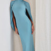 VESTIDO REBECA LONGO CAPA - AZUL SKY