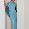VESTIDO REBECA LONGO CAPA - AZUL SKY