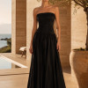 VESTIDO CECILIA BUSTO DRAPEADO JERSEY T.Q.C - PRETO
