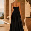 VESTIDO CECILIA BUSTO DRAPEADO JERSEY T.Q.C - PRETO