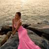 VESTIDO OLIVIA JERSEY ALÇAS TRANÇADAS - ROSA