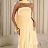 VESTIDO MEDELLÍN BABADOS CHOKER - AMARELO MANTEIGA