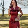 VESTIDO DE FESTA OTTAVIA ALFAIATARIA PRADA - MARSALA