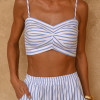 TOP SUMMER LISTRAS - AZUL