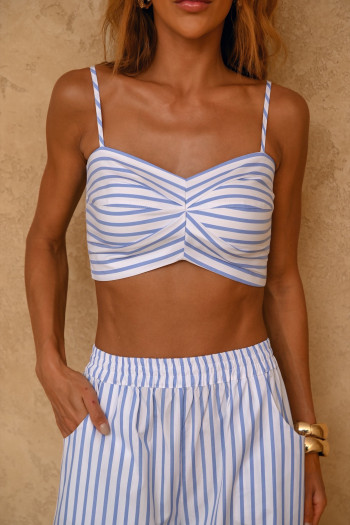 TOP SUMMER LISTRAS - AZUL