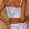 TOP SUMMER LISTRAS - AZUL
