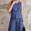 COLETE JEANS SOFT - AZUL CLARO