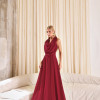 VESTIDO DUBLIN LONGO GOLA BOBA - MARSALA