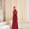 VESTIDO DUBLIN LONGO GOLA BOBA - MARSALA