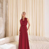 VESTIDO DUBLIN LONGO GOLA BOBA - MARSALA