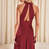VESTIDO DUBLIN LONGO GOLA BOBA - MARSALA