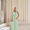 VESTIDO DUBLIN LONGO GOLA BOBA - VERDE MENTA