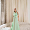VESTIDO DUBLIN LONGO GOLA BOBA - VERDE MENTA