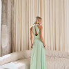 VESTIDO DUBLIN LONGO GOLA BOBA - VERDE MENTA