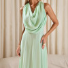VESTIDO DUBLIN LONGO GOLA BOBA - VERDE MENTA