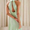 VESTIDO DUBLIN LONGO GOLA BOBA - VERDE MENTA