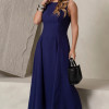 VESTIDO MADRID MIDI RODADO - AZUL MARINHO