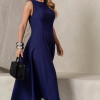 VESTIDO MADRID MIDI RODADO - AZUL MARINHO