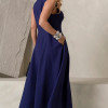 VESTIDO MADRID MIDI RODADO - AZUL MARINHO