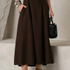 VESTIDO MADRID MIDI RODADO - MARROM