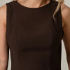 VESTIDO MADRID MIDI RODADO - MARROM