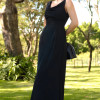 VESTIDO MANUELA LONGO DEGAGÊ - PRETO
